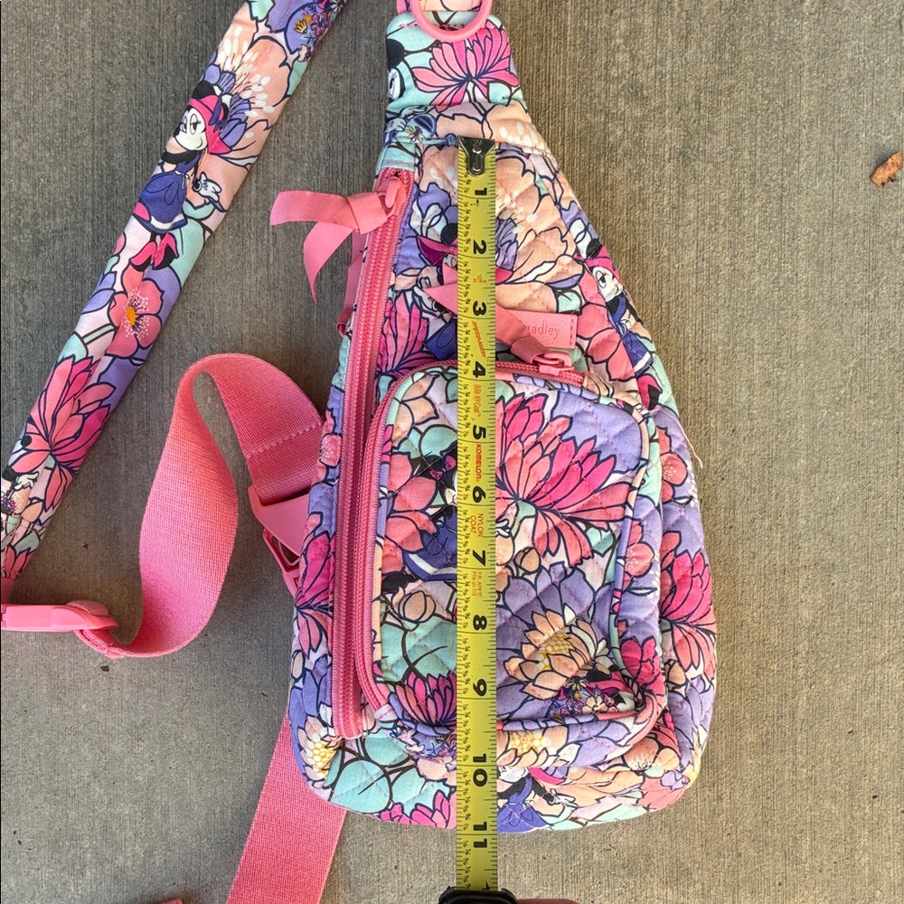 NWOT Disney sling backpack Floral Sling Bag with Pink Accents - Picture 4 of 5